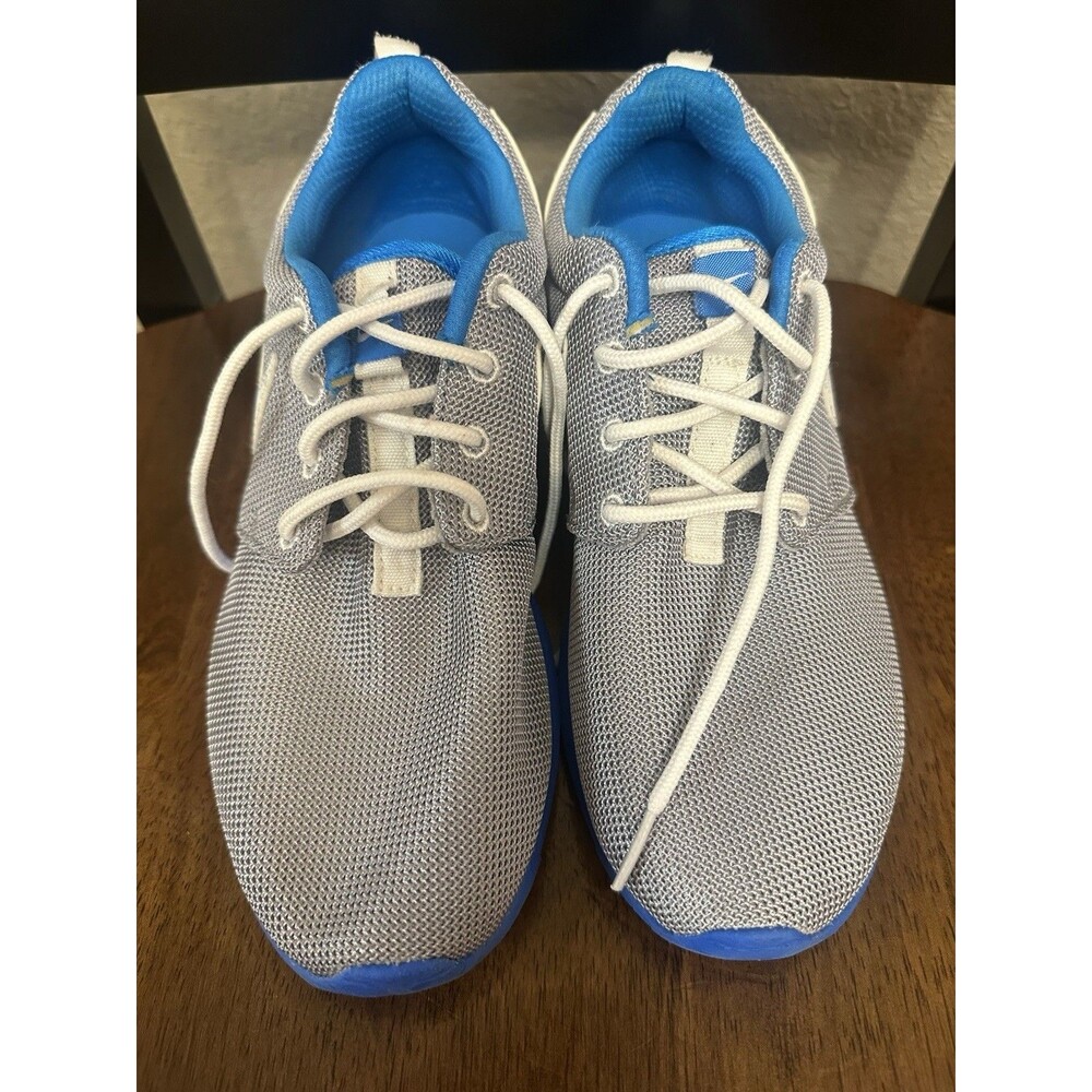 Nike Rusheron GS Running Shoes Sz 6 Grey Royal Blue 599728-019 6Y Unisex